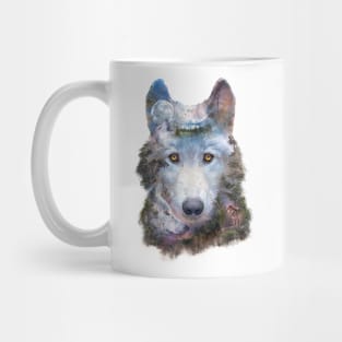 Wolf Moon Surreal Mug